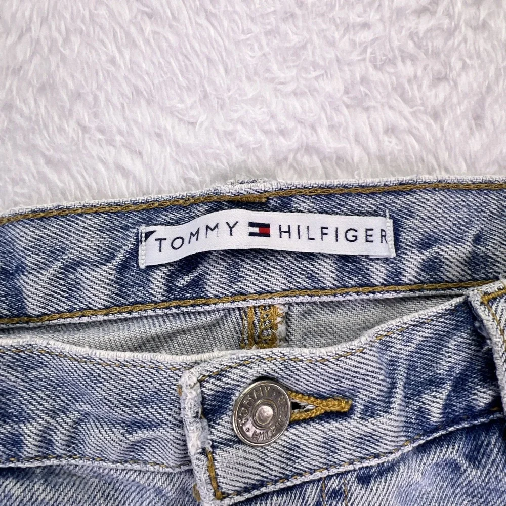 Y2K Tommy Hilfiger Jeans High Waist Mom Jeans Straight Light‎ Wash Women's 6 VTG